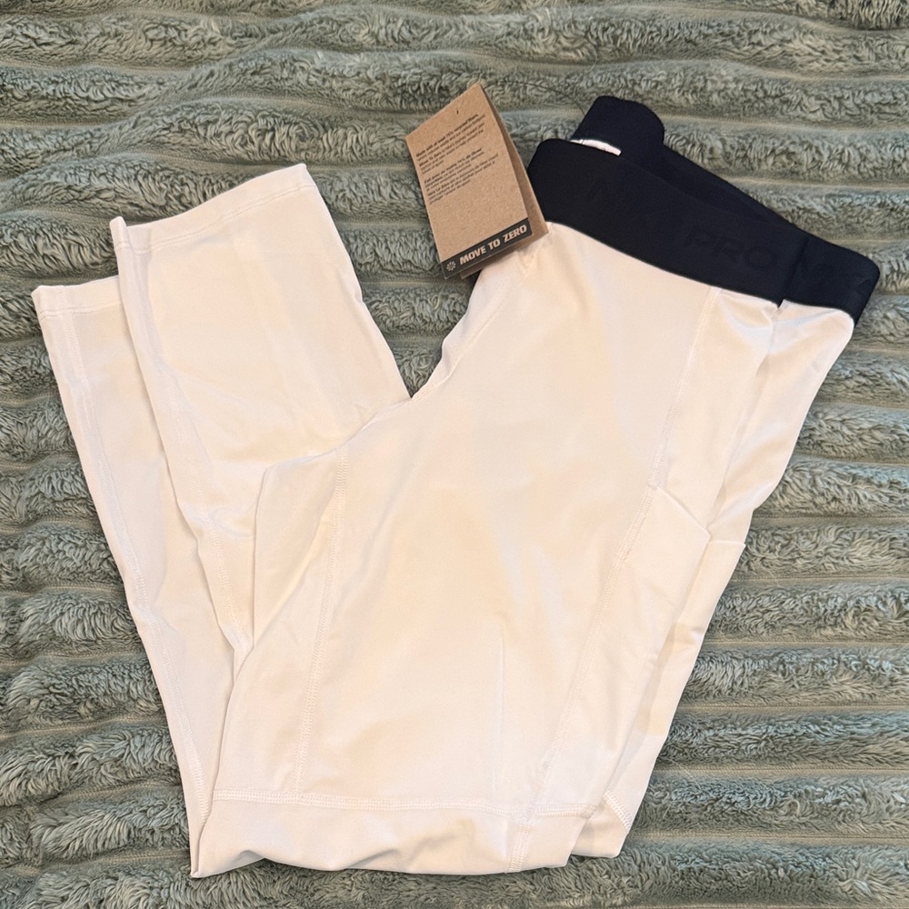 Nike White Athletic Leggings